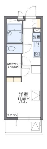 レオパレスひいらぎ南の間取り