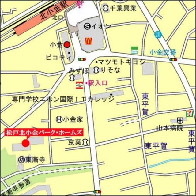 松戸北小金パーク・ホームズの地図
