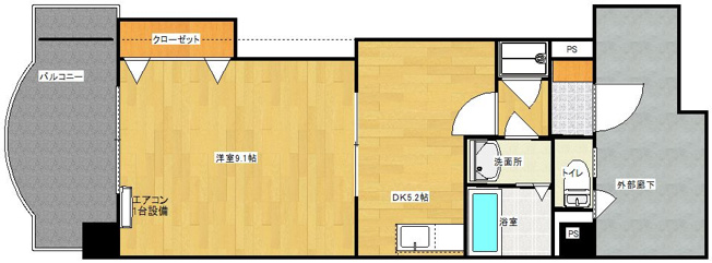 【間取り】 | 第14川崎ビル