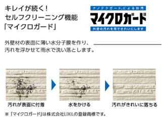 【設備】 | 上尾市浅間台 | 雨水で汚れを落とすセルフクリーニング機能付きサイディング外壁。。雨が降れば、汚れは雨とともに洗い流され、外壁はいつもスッキリ。