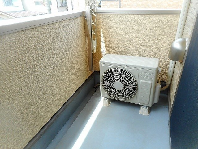シェモア角割のバルコニー