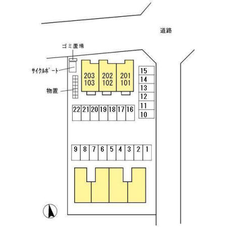 D-roomアンの区画図