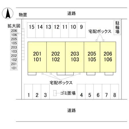 Lamure(ラミュール)の区画図