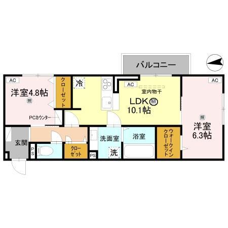 DｰRegalo米松の間取り