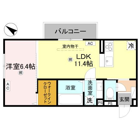 D-Regalo下馬Nの間取り