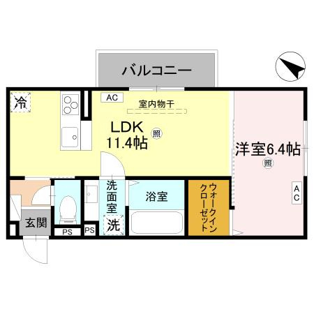 D-Regalo下馬Nの間取り