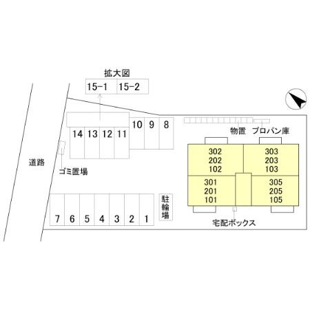 D-Regalo下馬Nの区画図