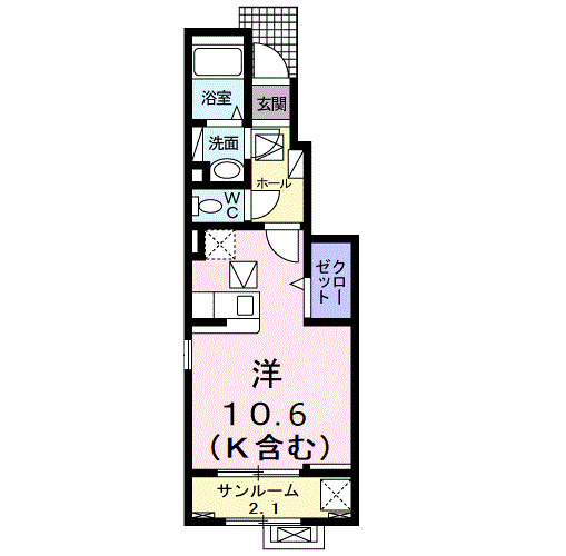 菫（すみれ）２ｎｄの間取り