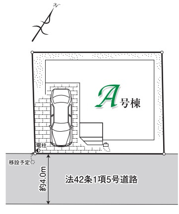 所沢市松郷4期　全1棟　新築戸建　ハートフルタウンの区画図