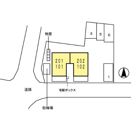 ハピネス三秀の区画図