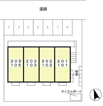 ウィル花堂の区画図
