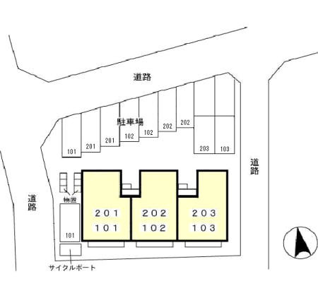 アストラルビューの区画図
