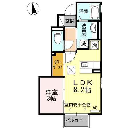 クレシア高木町の間取り