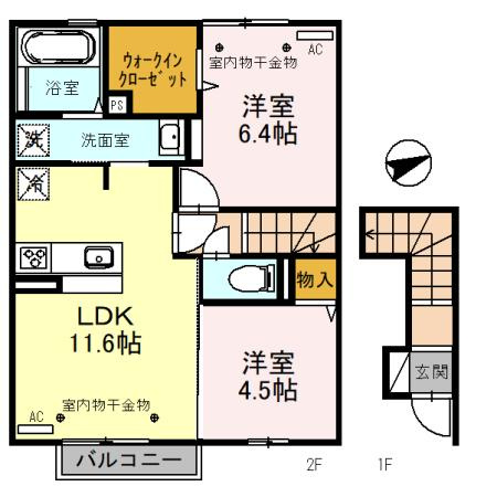 アムール　シェノンの間取り