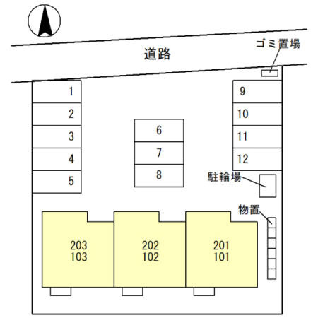 vivere（ヴィヴェーレ）の区画図
