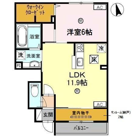 クレール山総の間取り