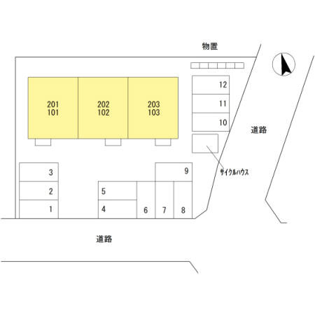 クレール山総の区画図