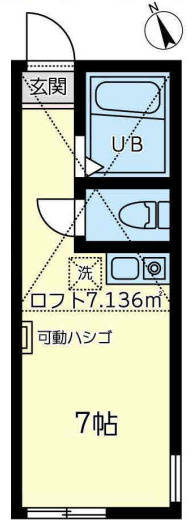 【間取り】 | ユナイト南太田ラ・ヴィレンヌ