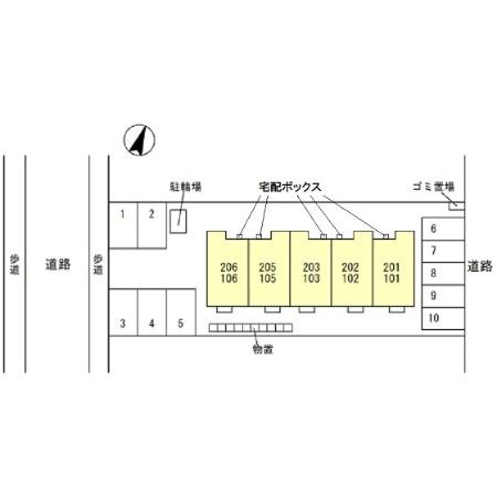 サンティエ若杉の区画図
