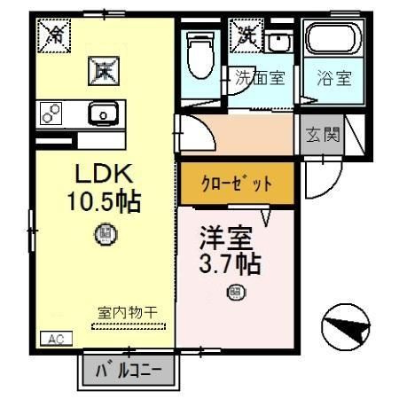 エルミタージュの間取り