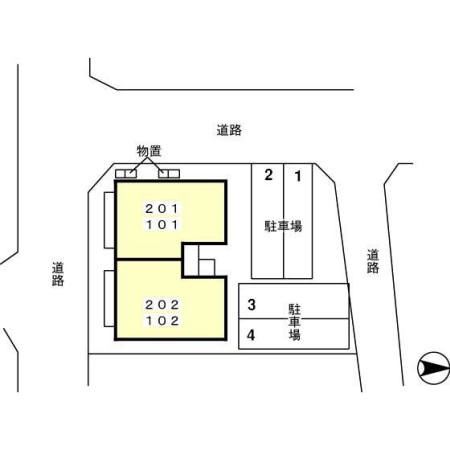 コーポ橘の区画図