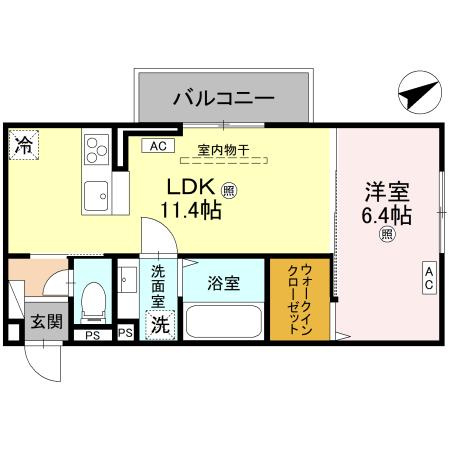 D-Regalo江守中の間取り