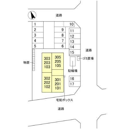 D-Regalo江守中の区画図