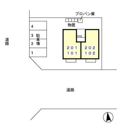 モア・イーストの区画図