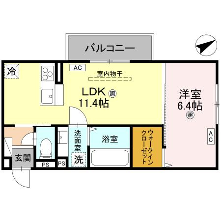 D-Regalo江守中の間取り