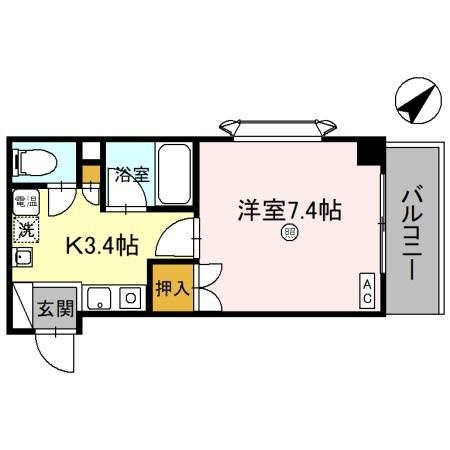 リバーハイツ光陽の間取り