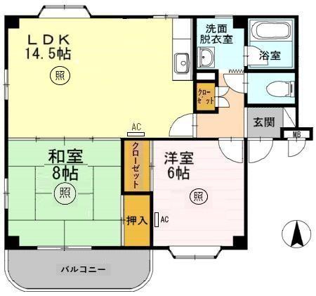 サンモデストの間取り