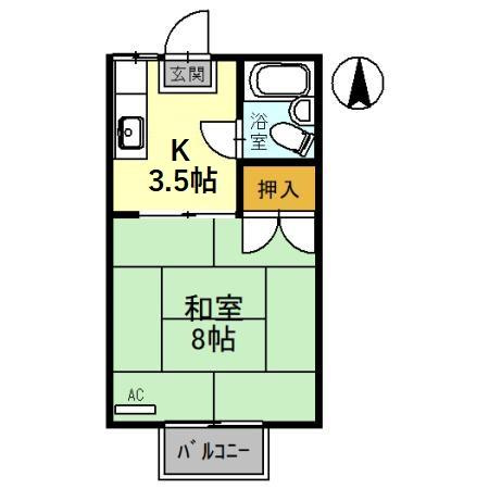 リバーハイツの間取り