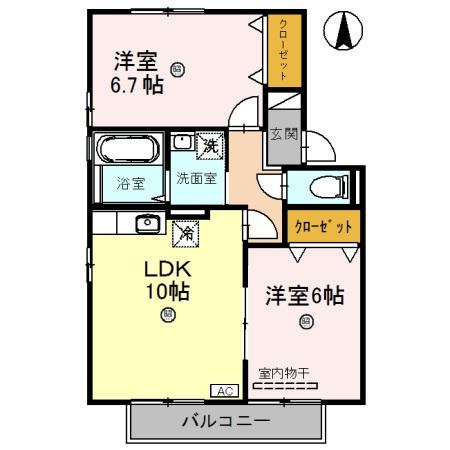 カルナ みたかの間取り