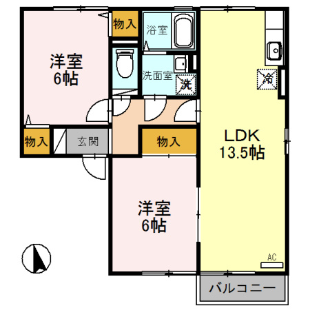 コンフォール２１の間取り