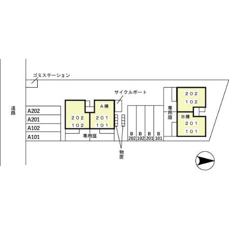 ウェストグリーン　Ｂの駐車場