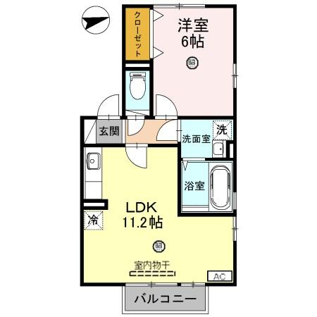 リビングタウン舟橋弐番館の間取り