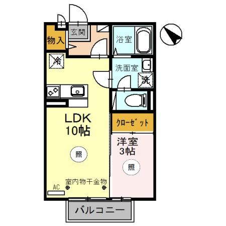 アンジュシャンテの間取り