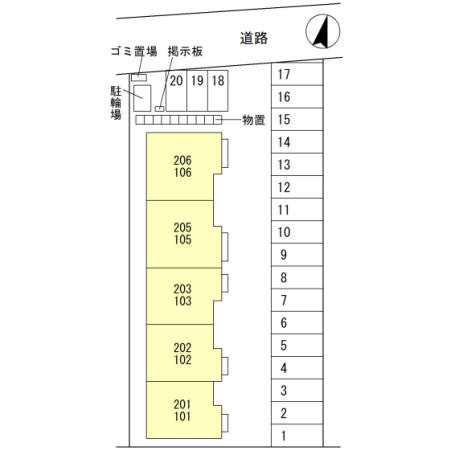 シェノン51の区画図