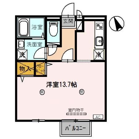 ルピナス明里橋　Ａの間取り