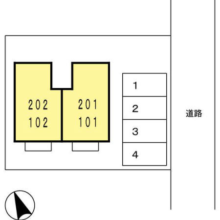メゾン神中の区画図