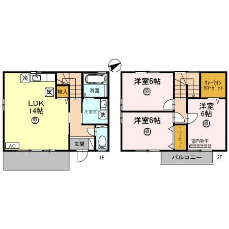 コリントス福　Aの間取り