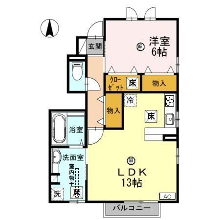 クレアージェ光陽の間取り