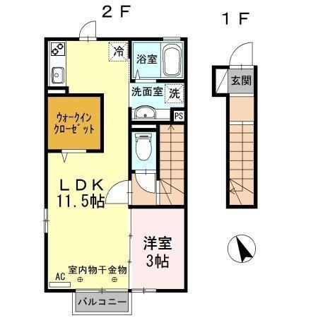 ウィルファーレ大町の間取り