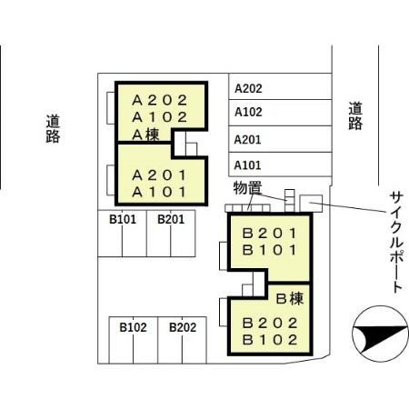 扇山パーク　Ｂの区画図