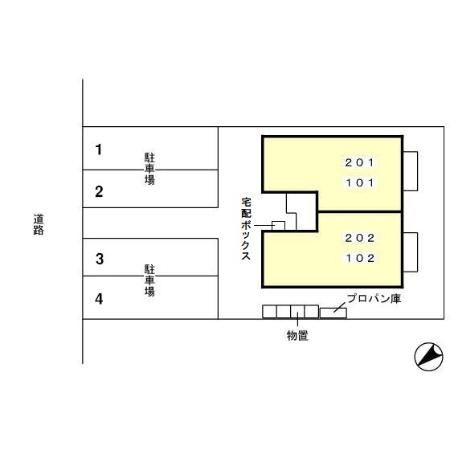 リバーサイドハイツの区画図