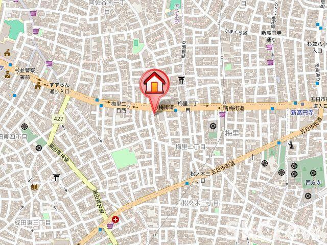 【地図】 | アジールコート新高円寺