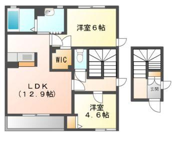 ル・シェモアⅠの間取り