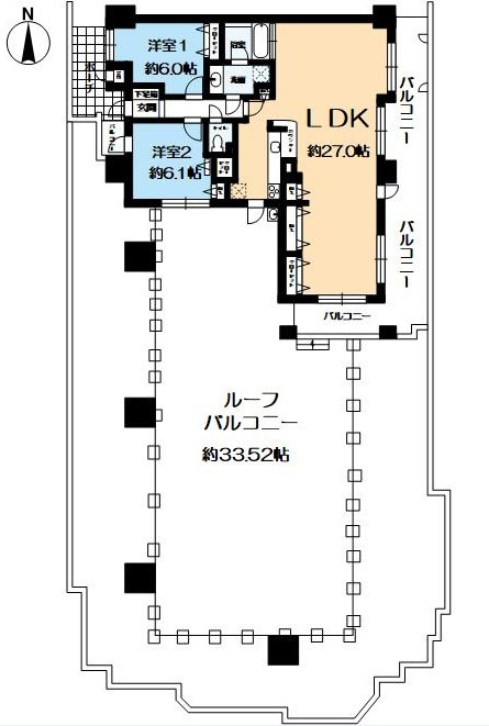 エスリード桃山台の間取り|住居専有面積85.89㎡