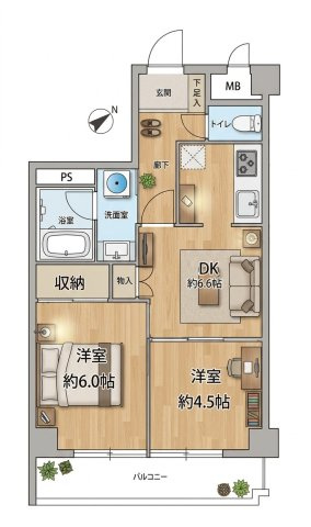 【間取り】 | ライオンズマンション東青梅第2
