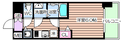 【間取り】 | プレサンス新大阪ヴィガ